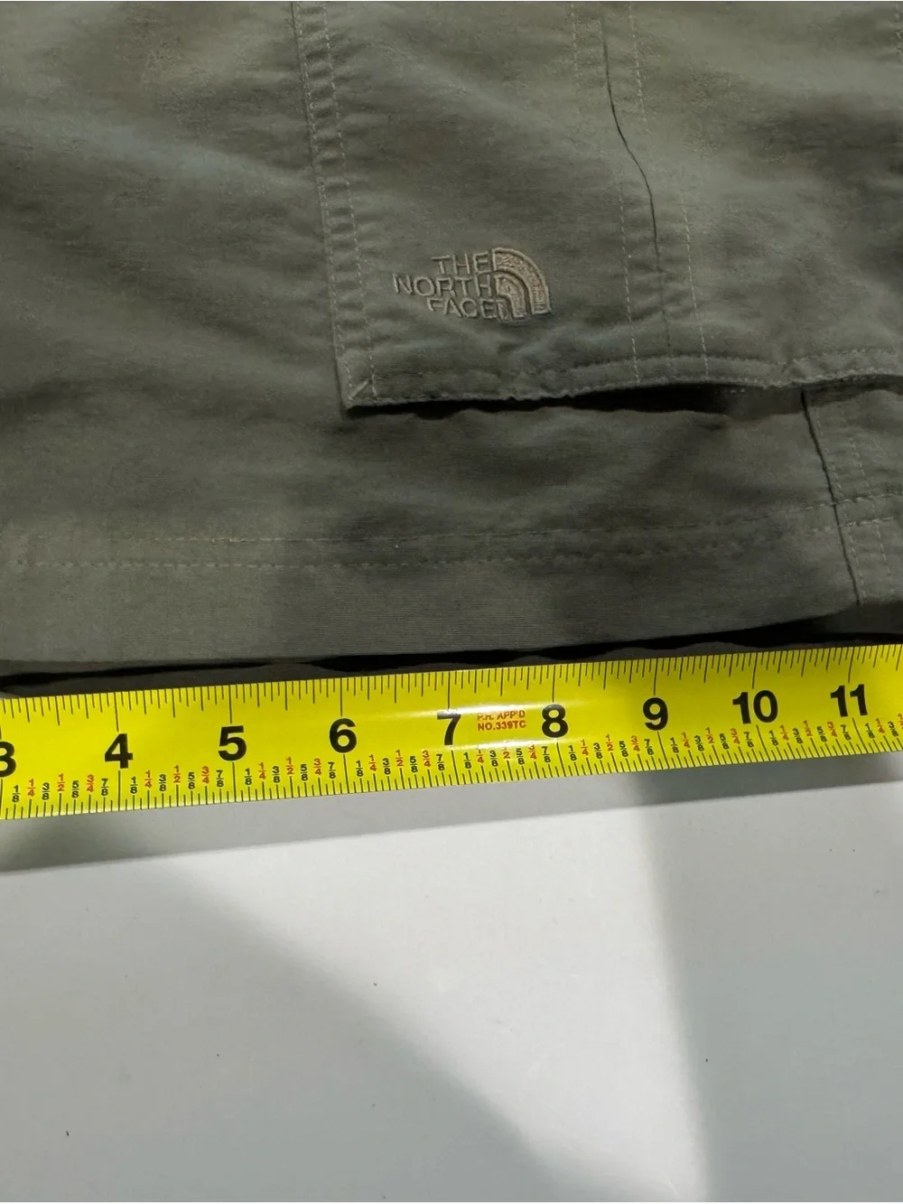 The North Face Men's Olive Cargo Shorts with Webbing Belt